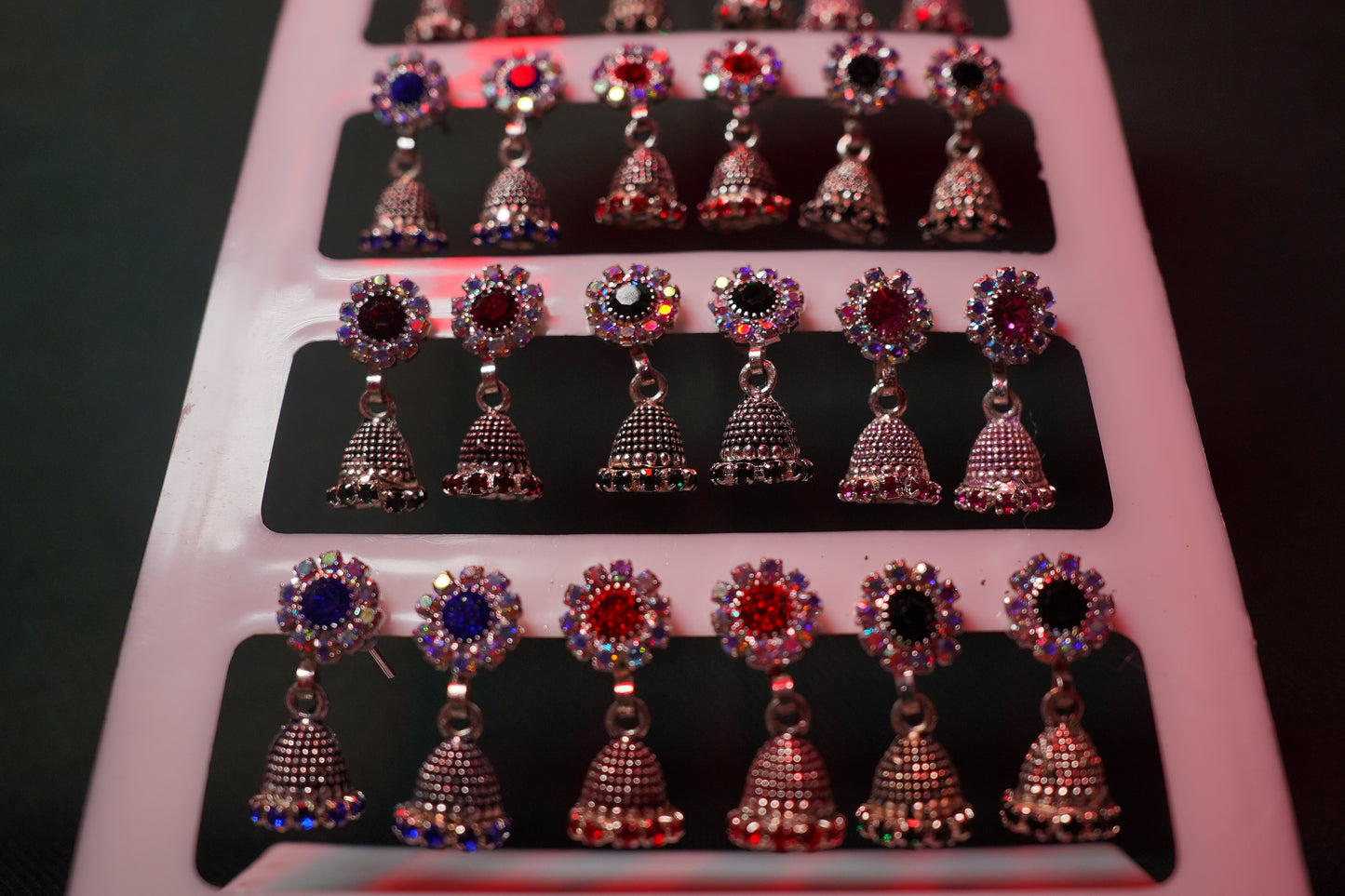 Eaerings multicolour for women & girls cubic zirconia diamond Alloy Jhumki Earrings